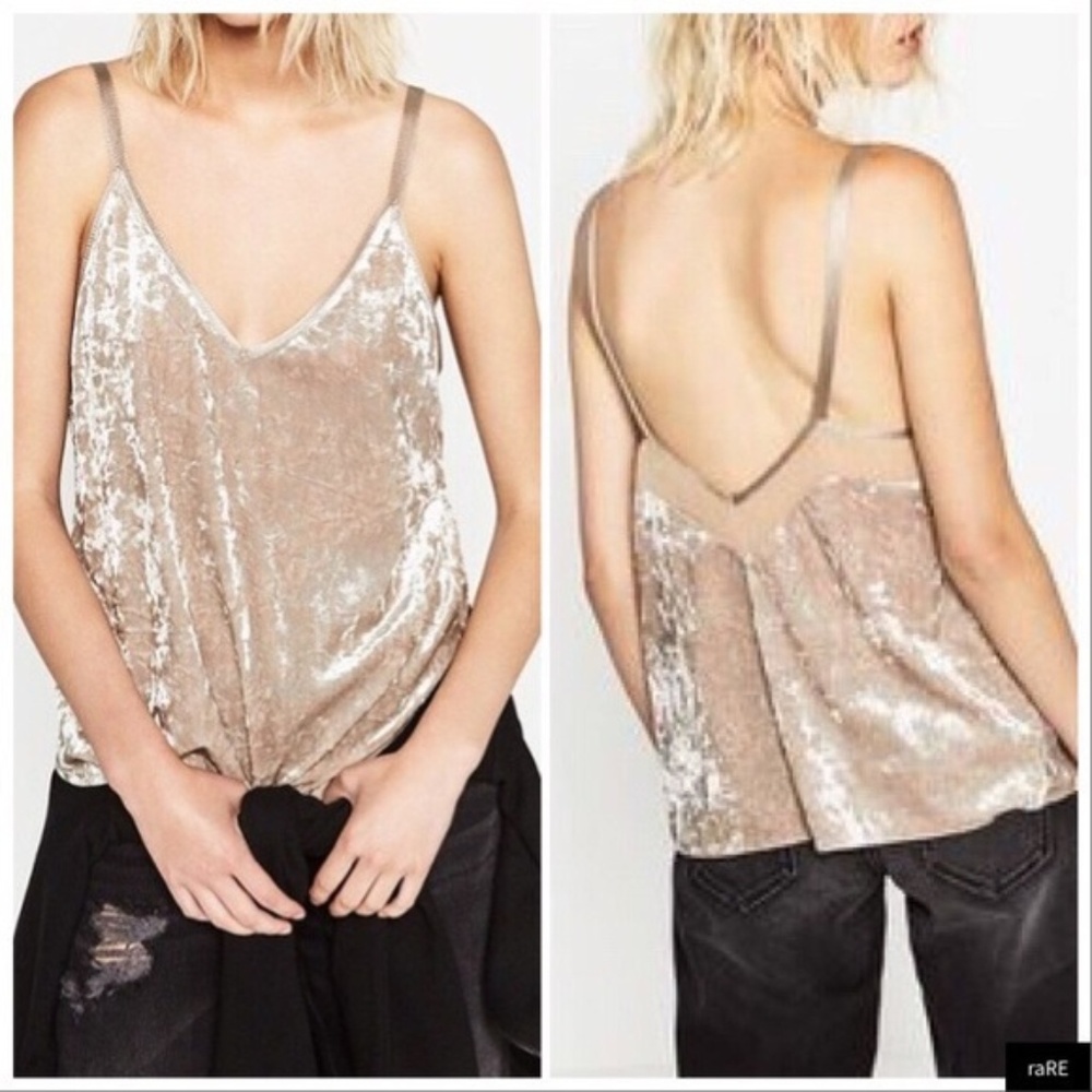 Crushed Velvet Tank Top